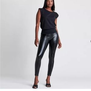 ASSETS by SPANX Women's All Over Faux Leather Leggings Size M